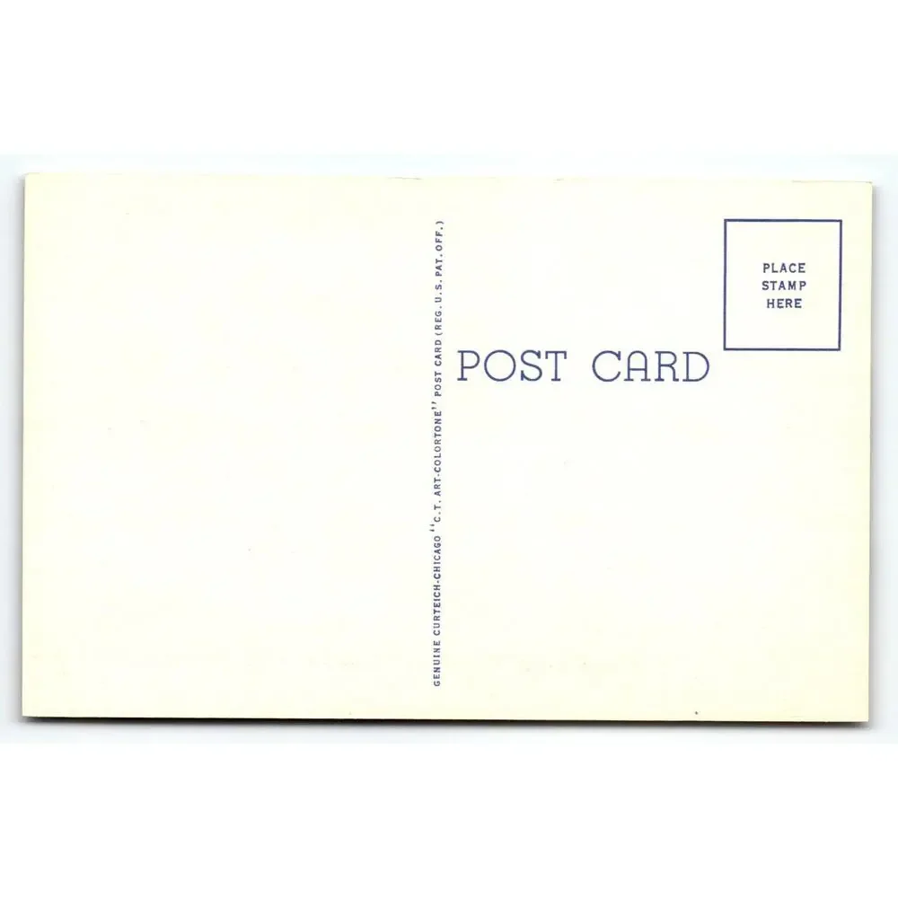 Greetings From Bar Harbor Maine 1940's Vintage Large Big Letter Postcard Linen